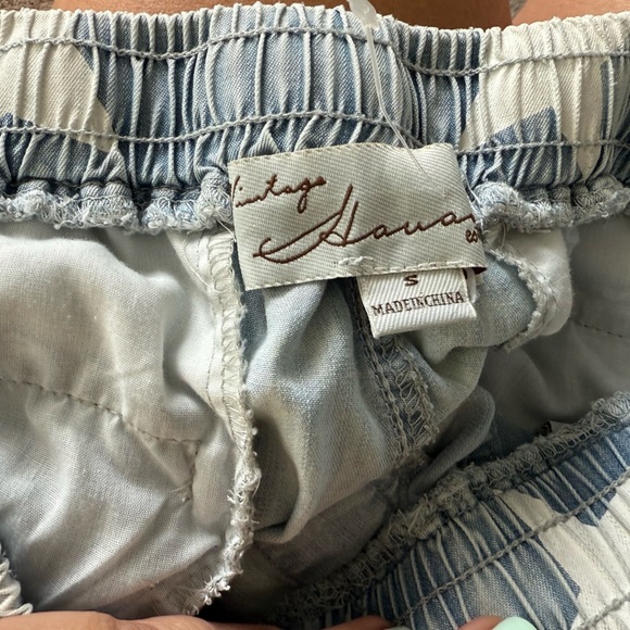 Vintage Havana Soft light  Blue  Pants with White Stars - Picture 2 of 7